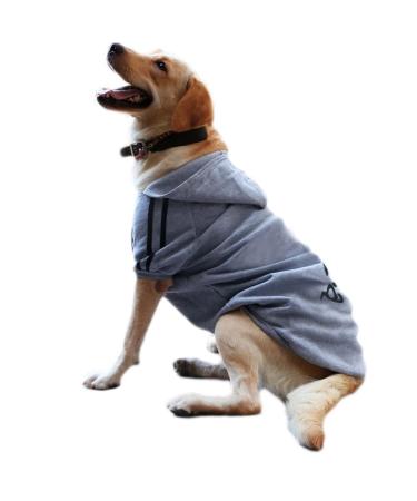 Eastlion Dog Warm Hoodies Coat Clothes Sweater Pet Puppy T-Shirt Dog Coat Gray 4XL 4XL Gray