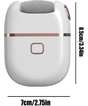 Electronic Foot File Pedicure Tool Portable Electronic Foot File Pedicure - Portable Electronic Pedicure Foot Care for Dead Skin and Pedicure at Home White - Buy Online on GoSupps.com