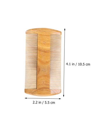 Angoily Sandalwood Beard Comb for Men | Durable 3-Stitch Green Mustache & Beard Care Tool - Buy Online on GoSupps.com