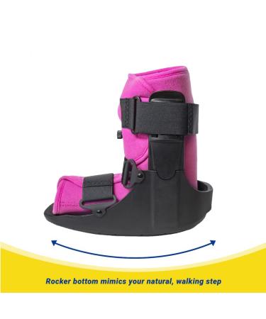 Buy Brace Direct Short Air Walking Boot - Pink Women's CAM Air Pump for Ankle Fractures & Injuries | International Shipping Available - Buy Online on GoSupps.com