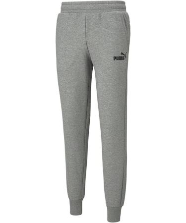 PUMA Men's Essentials Logo Fleece Sweatpants - Medium Gray Heather - Buy Online on GoSupps.com
