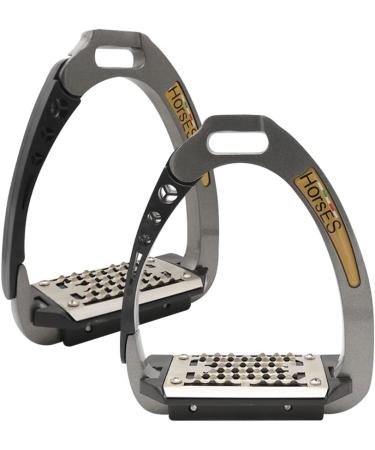 Premium Carbon/Black Safety Stirrups for Riders - Maximum Comfort & Modern Design | International Shipping - Buy Online on GoSupps.com