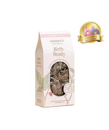 Birth Ready - Award Winning Organic Raspberry Leaf Tea With Peppermint | 15 Non GMO Biodegradable Teabags