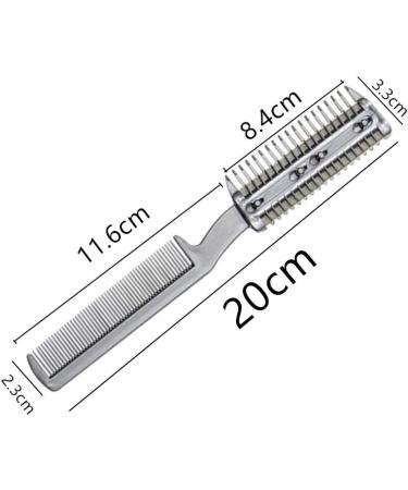 YEGERING 2Pcs Razor Comb for Dogs Pet Hair Shaper Razor Comb Hair Cutter Comb with Blades Razor Comb Double Sides Removal Comb Dual Side Cutting Scissors 17.5x6 centimeter - Buy Online on GoSupps.com