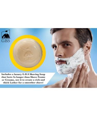 GBS Stainless Steel Shaving Bowl with Lid & Free Soap - Premium Quality International Shipping Available - Buy Online on GoSupps.com