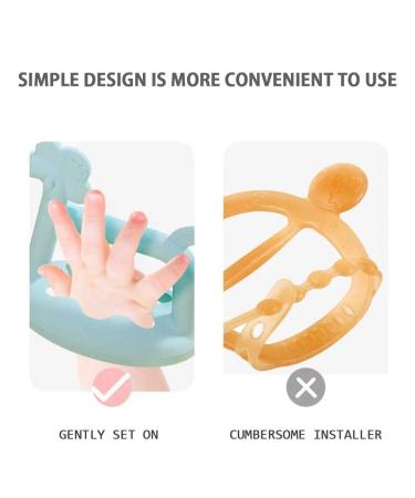 Pink Pony Teether: Wearable Shape Infant Teething Toy for Babies 0-18 Months | BPA Free - Buy Online on GoSupps.com