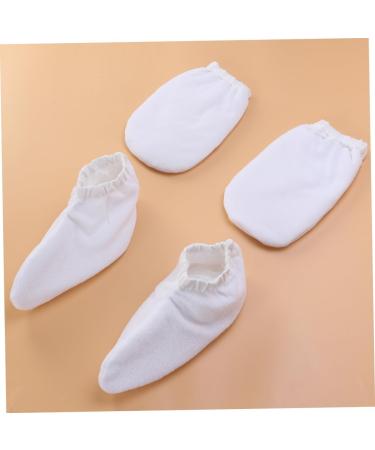 IMIKEYA 2 Paires Mitaines Paraffine ponge Housse pour Bain Mains Isolants Thermiques pour Soins Spa Blanc - Buy Online on GoSupps.com