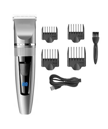 Hair Clippers Hair Clippers Cordless Ceramic Blade Hair Trimmer Electric Professional Hair Cutting Grooming Kit Rechargeable LED Display With box