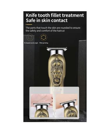 Professional Gold Hair Clippers for Men | Rechargeable Electric Trimmer & Groomer with Digital Display - Buy Online on GoSupps.com
