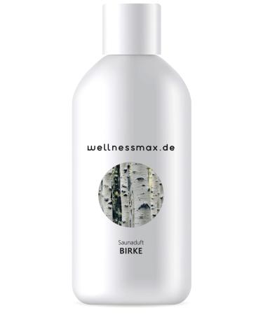 Wellnessmax sauna infusion birch with 100% natural essential oils slightly bitter birch grade natural sauna infusion agent sauna infusion for comfort (500 ml)