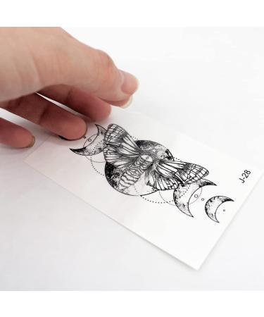Realistic 52 Sheet Temporary Tattoos for Men & Women - Waterproof and Long Lasting Black Tattoo Stickers - Body Art for Face, Hand, Arm, Neck, and Leg - Buy Online on GoSupps.com
