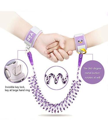 2 Pack Toddlers Safety Wrist Link - 2.5M / 8.2 ft Length - 360Rotate, Night Vision, Anti Lost, Child Lock Band - Buy Online on GoSupps.com