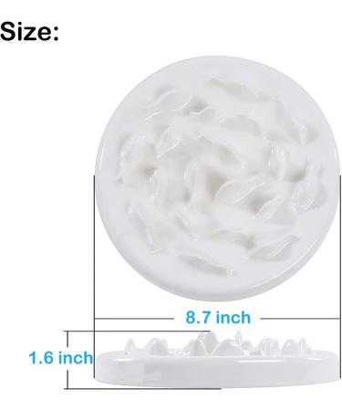 DotPet Ceramic Cat Slow Feeder Bowl - Anti-Gulping Interactive Pet Bowl for Healthy Eating, Preventing Bloat & Obesity - Buy Online on GoSupps.com