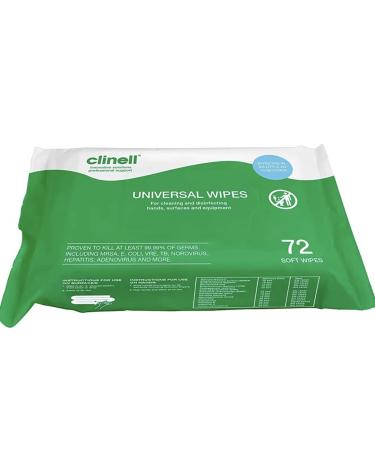 Universal Cleaning and Disinfectant Wipes for Surfaces - 72 Wipes - Multi Purpose Wipes Kills 99.99% of Germs Effective from 10 Seconds (6)