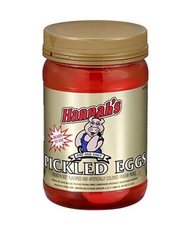 Hannah's Ready To Eat Pickled Eggs Quart Jar - Buy Online on GoSupps.com