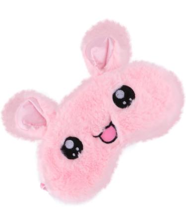 Beaupretty 2 Pcs Rabbit Eye Mask Set | Lightweight Plush Eye Masks for Travel | Soft & Breathable Blindfolds | 3D Pink Facial Masks with Ice Bag - Buy Online on GoSupps.com