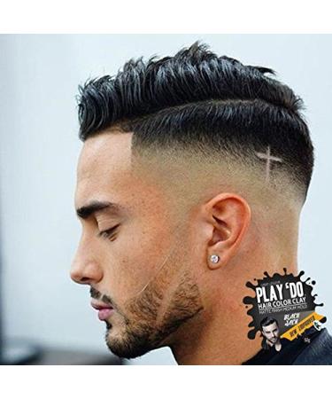 Great Lengths Play Do Temporary Hair Color & Wax - Black Hair Dye | Men's Grooming Pomade & Clay (1.8 oz - Buy Online on GoSupps.com