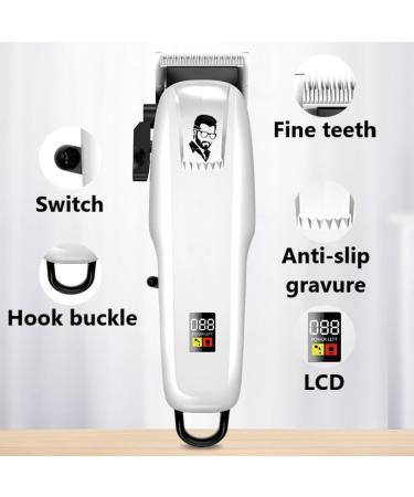 Professional Cordless Hair Clippers for Men - Electric Hair Trimmer with LED Display - International Shipping Available - Buy Online on GoSupps.com