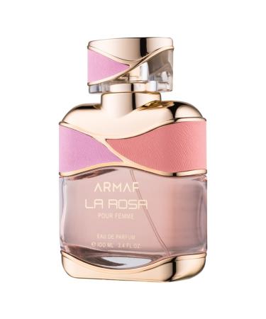 Armaf La Rosa Pour Femme Eau De Parfum 100ML For Her Floral Fragrance Perfume For Women La Via 3.4 Fl Oz (Pack of 1)