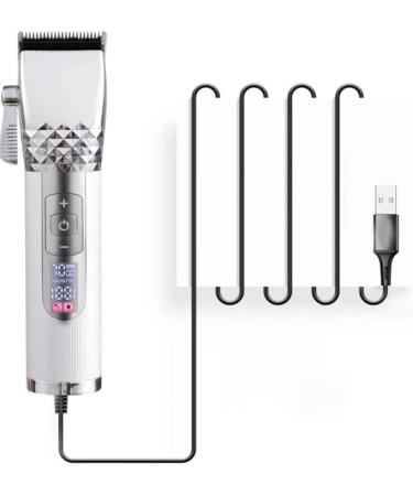 Tweovnai Men Rechargeable Hair Trimmer Cordless HairTrimmer Metal Liquid Crystal Digital Display HairTrimmer Gold - Buy Online on GoSupps.com