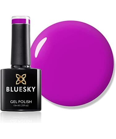 Bluesky Gel Nail Polish Purple Orchid A065 Bright Fuchsia Pink Long Lasting Chip Resistant 10 ml (Requires Curing Under UV LED Lamp)