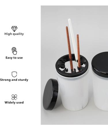 8 Slot Nail Art Brush Cleaner Cup Multipurpose Pen Polish Remover Cleanser Cup Nail Art Tip Brushes Holder Remover Cup for Nail Salon - Buy Online on GoSupps.com