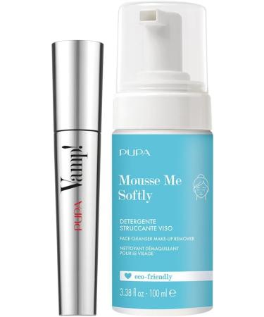 Pupa Vamp Mascara Gift Set for Women Mousse Me Softly Face Cleanser 100ml with Pink Pouch Packaging - Buy Online on GoSupps.com