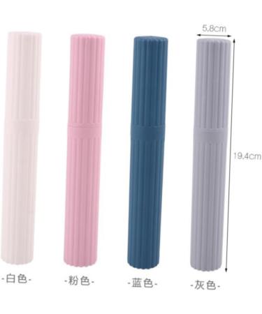 FRCOLOR 4-Piece Portable Toothbrush Case Set | Travel Toothbrush Holder for International Shipping - Buy Online on GoSupps.com