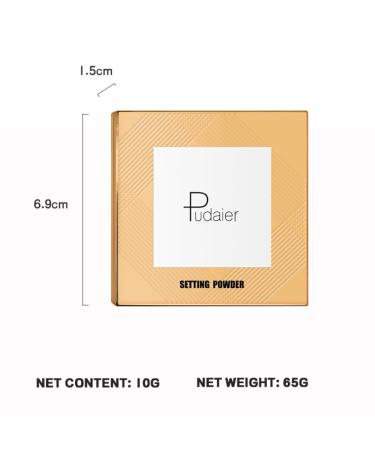 Oil Control Face Pressed Powder - Waterproof Matte Translucent Setting Powder for Oily Skin & All Skin Types (#03) - Shine Free Touch-Proof Soft Finish - Buy Online on GoSupps.com