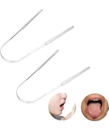 Buy Tongue Scraper Set - Stainless Steel Cleaner for Fresh Breath | U-Shaped Oral Device with Comfortable Handle - International Shipping Available - Buy Online on GoSupps.com