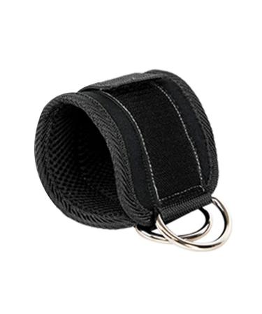 Keduoduo ankle straps- padded fitness cuffs for kick back hip and hip exercises leg stretching and hip discrimination black black black