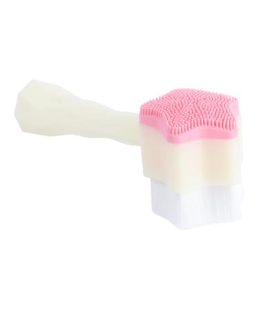 Healeved Silicone Face Brush Portable Skin Care Brush Mens Deep Bath Face Wash Brush Beard Styling Template Facial Brush Facial for Men Tool Facial Cleansing Brush Soft Fur Man Body Brush 13x5cm Sky-blue