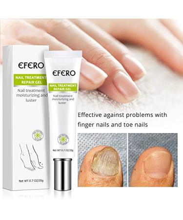 Efero 2PCs Nail Treatment Repair Gel Set - Nail Repair Cream & Essence for Healthy, Beautiful Nails - Toe and Toenail Care Solution - Buy Online on GoSupps.com