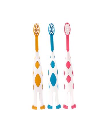 Beaupretty 6st toothbrush child toothbrush with soft bristles biodegradable coal toothbrush travel toothbrush set coal toothbrush animal toothbrush for children manual travel or