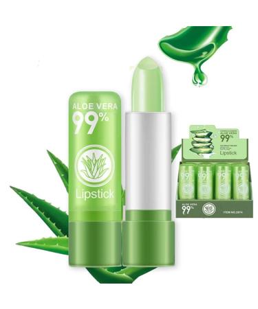 12 Pack Aloe Vera Lipstick - Long Lasting Color Changing Lip Balm & Moisturizer - Nourishing Magic Gloss - Buy Online on GoSupps.com