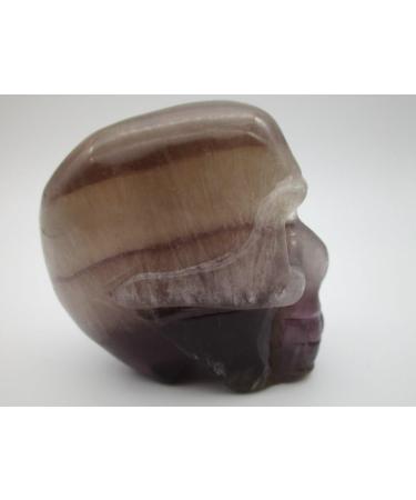 Natural Crystal Rough Big 384g Natural Fluorite Carved Skull Realistic Fengshui Stone Minerals Crystal Christmas Specimens Reiki - Buy Online on GoSupps.com