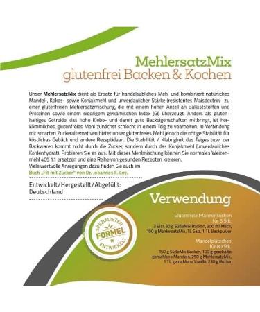 NuPrevento Dr.Coy Substitute Flour Mix - gluten-free Size: 650g - Buy Online on GoSupps.com