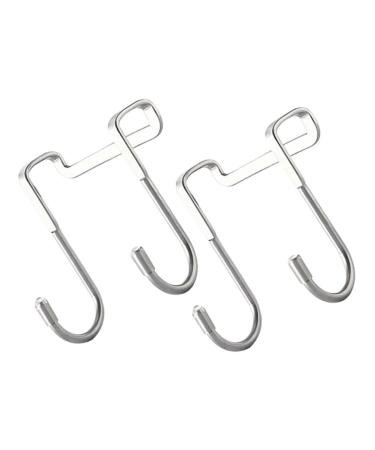 Alipis 2pcs Hook up Wreath Hanger Towel Rack Coat Hangers Clothes Hanging Hook Glass Door Coat Hook