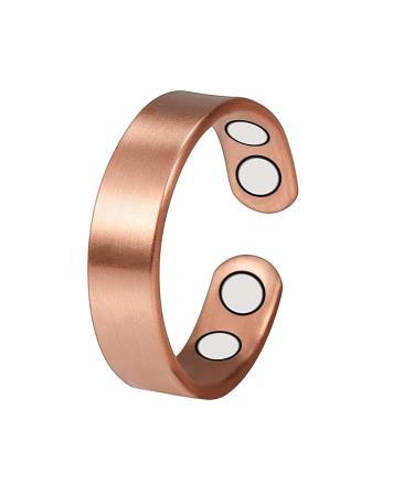 Yinox 2.3-in-inch magnet ring made of pure copper for men and women 4 strong magnets relieve arthritis and migraines magnetic jewelry has a slimming effect