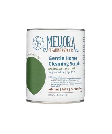 Meliora Cleaning Products Gentle Home Cleaning Scrub Powder Peppermint Tea Tree