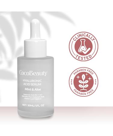 COCOBEAUTY - Hyaluronic Acid Serum for Face Hydrating Skincare with Pure Hyaluronic Acid Anti-Aging & Moisturizing Facial Serum for Plump Smooth Skin - Buy Online on GoSupps.com
