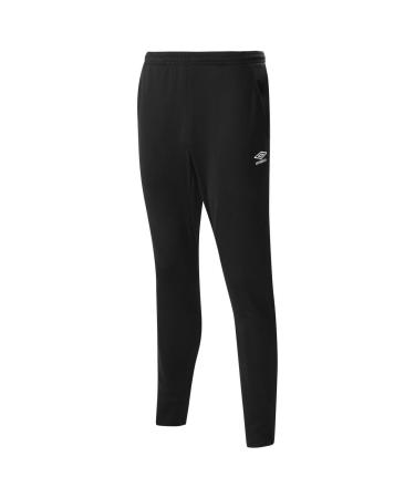 Umbro Men's Tapered Knit Training Football Pants L Black - Black
