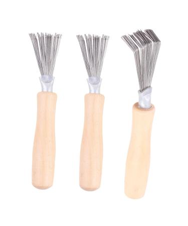 SOIMISS Outil De Nettoyage Pour Brosse Cheveux Lot De 3 Mini Brosses Compactes Pratique Pour liminer Poils Et Pellicules Usage Domestique Et Voyage