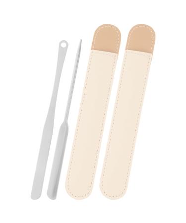 LIFKOME Spatule de Fond de Teint Portable avec Manche Long pour M lange et Application Maquillage Polyvalent