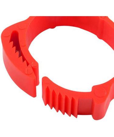 Fenteer 100 St 2.8 cm Adjustable Chicken Rings | Foot & Leg Rings for Poultry - Perfect for Ducks & Geese - Red Clip Rings - Buy Online on GoSupps.com