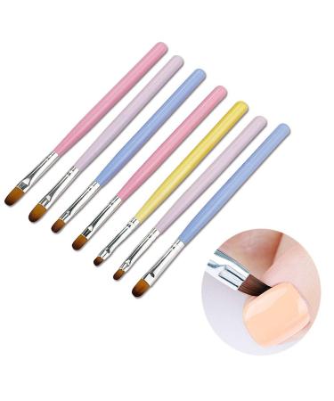 7-Piece Nail Brush Set | Gel & UV Gel Brushes for Acrylic Nail Art | Perfect for Stunning Designs - Buy Online on GoSupps.com