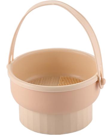 Makeup Brushes Silicone Cleaning Mat Silicone Makeup Brush Holder 2 in 1 Foldable Silicone Makeup Brush Cleaning Apricot - Buy Online on GoSupps.com