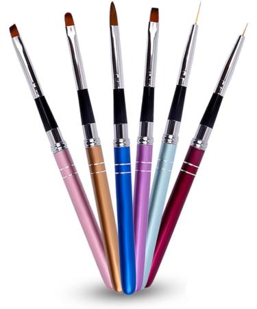 FRCOLOR Red Paintbrushes Set Stripers Nail Stripping Brush Dotting Painting Pen Nail Art Liner Brush Multifunction Fashion Design Pull Pen medium Red - Buy Online on GoSupps.com