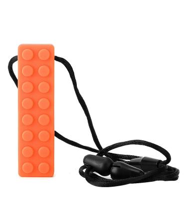 Lantuqib Teething Teether Safe Teether for Over 3 Years for Autism for Boys and Girls for ADHD (Orange)