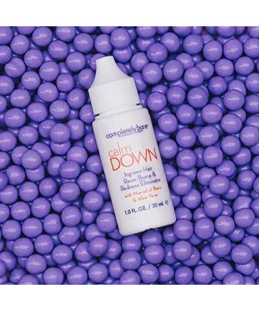 Completely Bare Calm Down Ingrown Hair & Razor Bump Eliminator - 1oz, Aloe Vera & Witch Hazel, Cruelty-Free, Paraben-Free - Buy Online on GoSupps.com